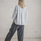 MIGLA kimono top in Off-white Medium weight linen