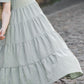 Tiered maxi ruffle dress with butterfly sleeves