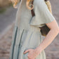 Tiered maxi ruffle dress with butterfly sleeves
