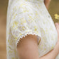 LIEPA short sleeves linen top with Mimosa print Light weight linen