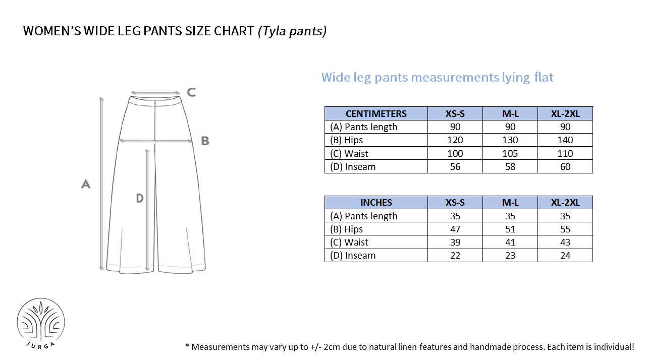 TYLA wide leg linen culottes pants with Lavender print