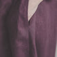 SUTEMA front buttons 3/4 sleeves linen shirtdress in Eggplant color