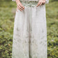 Adjustable high waist linen pants with drawstring