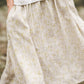 DAINA circle midi linen skirt with Lavender print