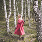 SUTEMA front buttons 3/4 sleeves linen shirtdress in Watermelon color