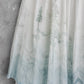 Blue Ombre Forest print on linen dress