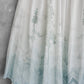 RASA short sleeves maxi linen dress with Linen field print