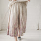 TYLA wide leg linen culottes pants with Lavender print