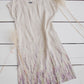 RAMUNĖ short sleeves midi linen dress with Lavender print