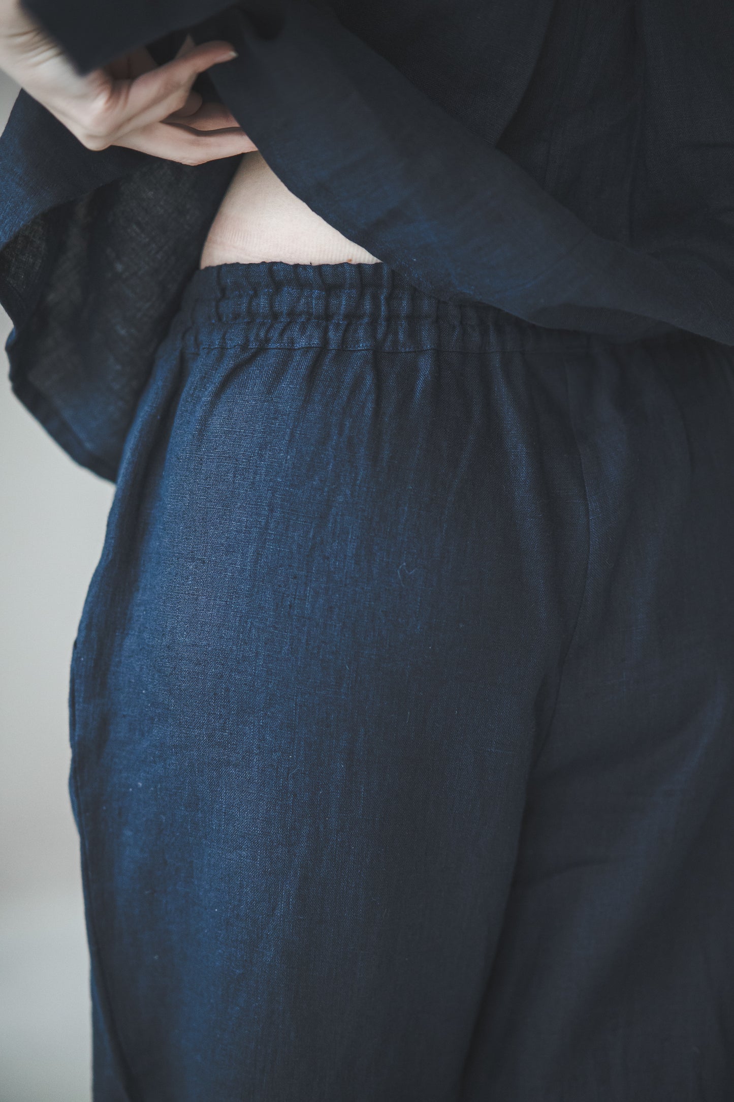 Loungewear set of oversized shirt and pants in Royal blue