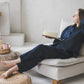 Loungewear set of oversized shirt and pants in Royal blue
