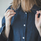 Loungewear set of oversized shirt and pants in Royal blue