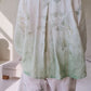 TYLA wide leg linen culottes pants with Green Ombre Forest print
