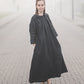 PASAKA round collars maxi linen dress in Royal blue