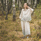 Eco-friendly linen sleepwear set for women. Anniversary gift, Gift for mom, Gift for wife, Bridal loungwear