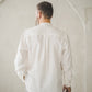 Loose relaxed fit men's linen shirt
